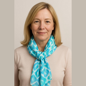 Collection Eighteen Abstract Scarf Blue and Green 61 Inch